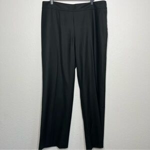 Akris Punto Women Pants 14 Wool Office Business Wide Leg Natural Stretch